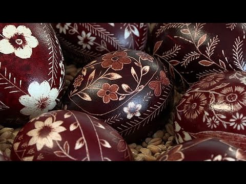 Video Thumbnail: Slowenische Frauen halten uralte Drsanke-Ostereierkunst lebendig