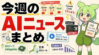 【週刊AIニュース】Qwen3.8-Flash-Next GLM5.3Flash Ox Alpha Omni 1.1Flash Hy4 preview Cursor供給停止 Jalapeño etc