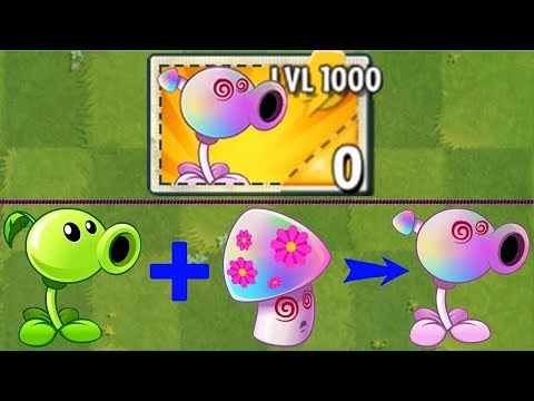 100% Peashooter LEVEL 1000 vs Hypno-shroom LEVEL 1000! Mod in Plants vs. Zombies 2 Gameplay