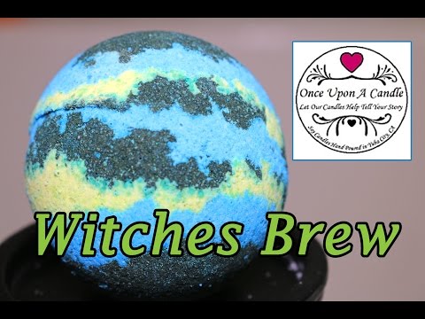Once Upon A Candle - WITCHES BREW Bath Bomb - DEMO - Underwater View - Review Halloween