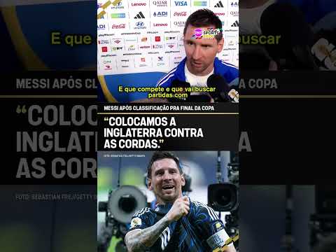 “DOA A QUEM DOER, DIGAM O QUE DIGAM!” Messi desabafou após a classificação da Argentina #shorts