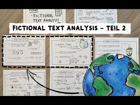 Fictional Text Analysis 2 - in Sketchnotes (Language & Themes)