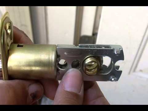 Installing a Doorknob with Keyed Lock