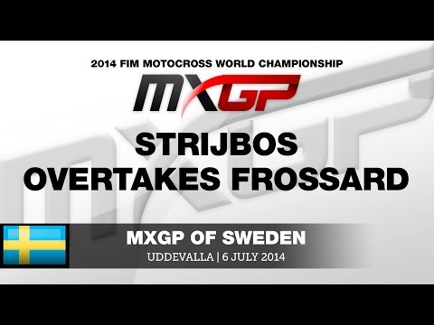 MXGP of Sweden 2014 Kevin Strijbos overtakes Steven Frossard - Motocross