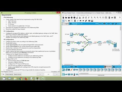 Packet Tracer - Skills Integration Challenge - 11.5.1.2