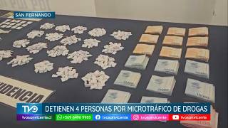 PDI detiene a cuatro sujetos por microtráfico en Chimbarongo