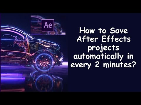 How to Save After Effects projects automatically in every 2 minutes?
