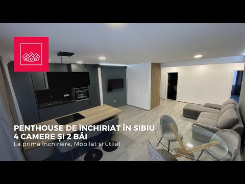 Nou! Penthouse de Inchiriat Sibiu, 4 Camere, 2 Terase, Piata Cluj