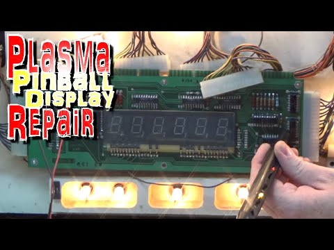 How To Test & Repair Williams System 3-7 Plasma Display Boards - 1977 Lucky Seven Pinball Machine
