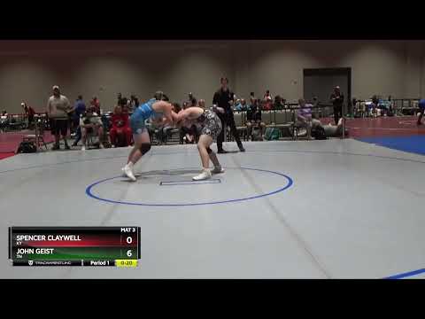 195 Lbs 5th Place Match - John Geist, TN Vs Spencer Claywell, KY E804