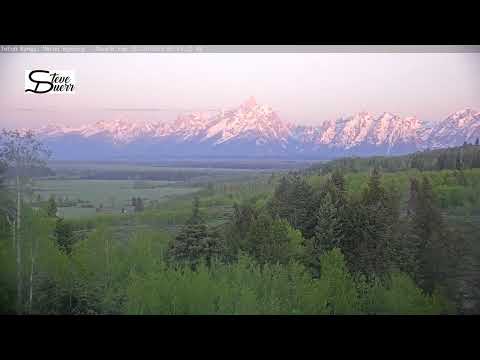 Teton Time Lapse of sunrise viewed from Buffalo Valley on May 29, 2025