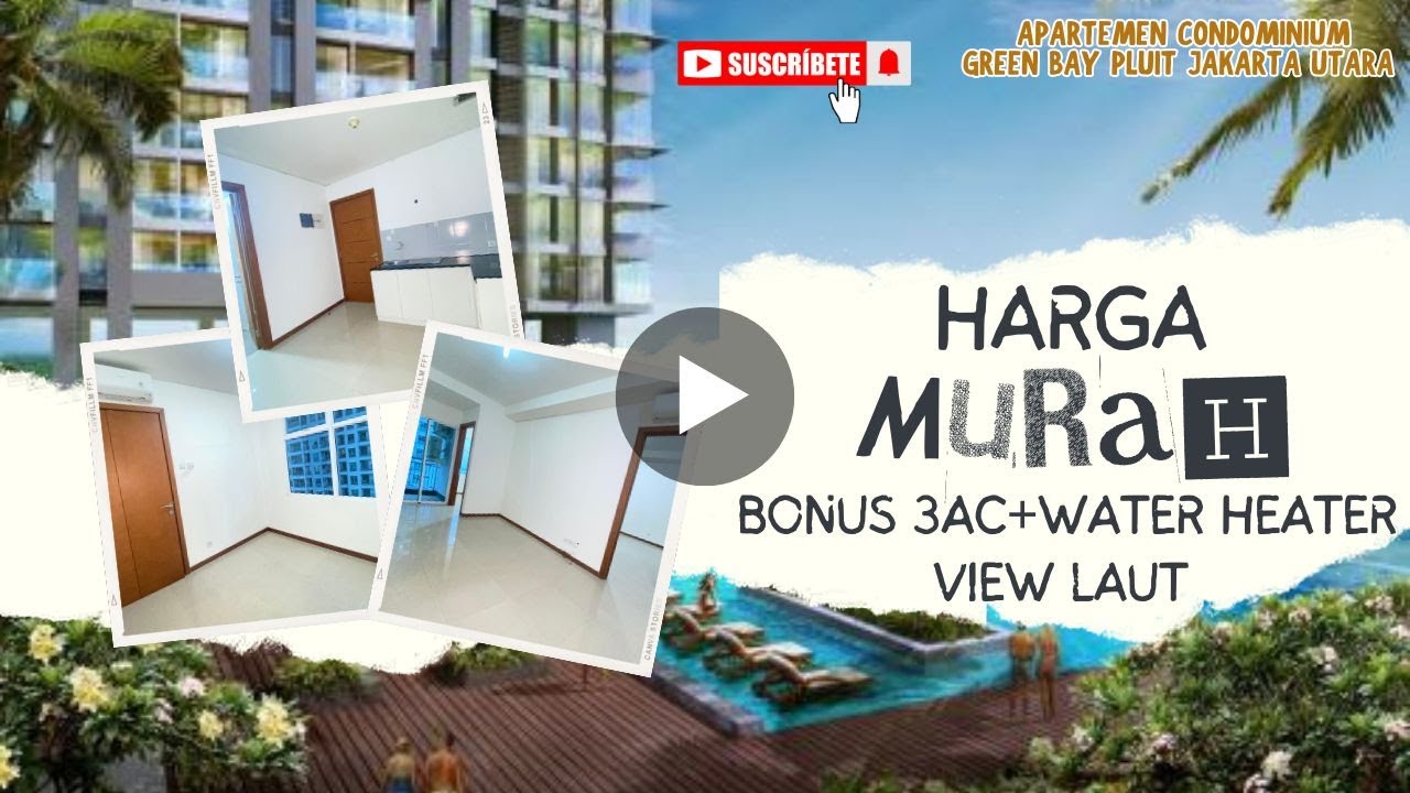2Br Luas 77M² Pool View Green Bay Pluit Seaview Dekat Baywalk Mall, Fasilitas Security 24Jam,Kolam Renang, Area Gym Olahraga,Playground,Sauna,Lobby dan Resepsionis,Garden