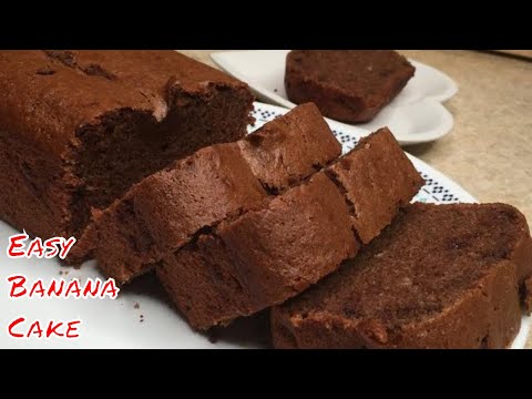 Banana Cake Recipe | Chocolate Banana Cake