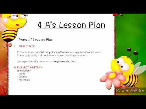 4A'S LESSON PLAN