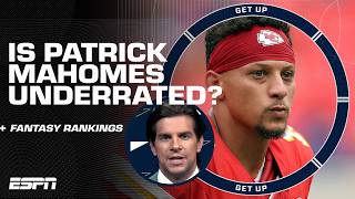 Should Patrick Mahomes be ranked as the 15th-best fantasy football QB 😳 | Get Up