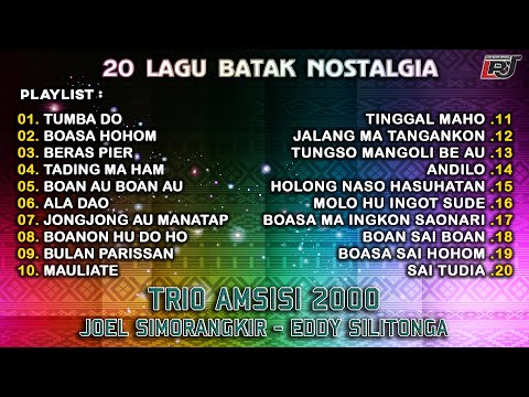 Kompilasi Lagu Batak Nostalgia Trio Amsisi 2000, Joel Simorangkir, Eddy Silitonga | Lagu Batak Lawas