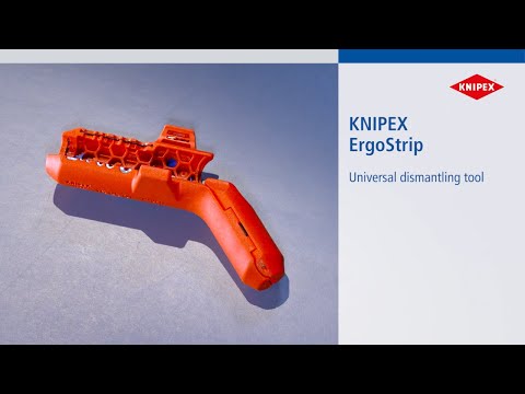KNIPEX ErgoStrip® Universal Stripping Tool For right-handers video