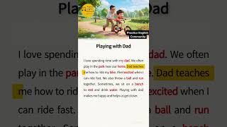 English Listening Practice – Playing With Dad | Short English Story with Subtitles