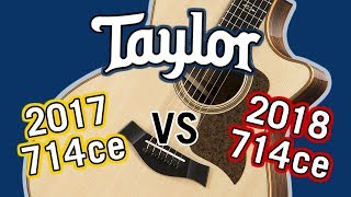 Video thumbnail for Taylor 2017 714ce vs 2018 714ce V-Class Comparison by Alamo Music Center