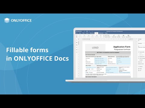 Fillable forms in ONLYOFFICE Docs