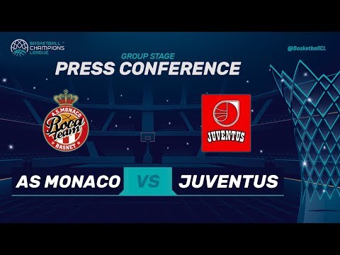 As Monaco v Juventus Utena - Press Conference - Basketball Champions League 2018