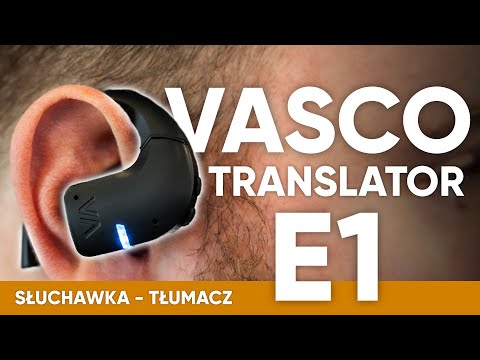 VASCO Translator E1 - słuchawka tłumacz znająca 64 JĘZYKI 🇵🇱🇺🇸🇪🇸🇮🇹