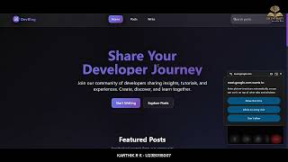 Download the video "Built a Stunning Blog Platform with React + Tailwind! Full CRUD, Custom Hooks, and Glassmorphism UI"