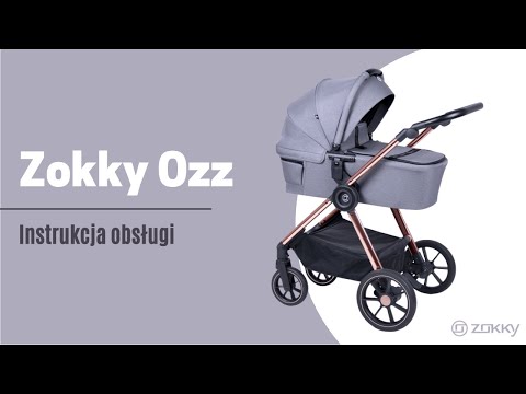 Универсальная коляска 2 в 1 Zokky Ozz 9023-ZO-02 серый