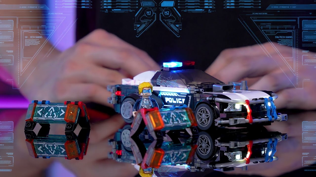 Lumibricks Police Patrol Car – Polizeiauto Klemmbaustein-Set Lumibricks Police Patrol Car – Polizeiauto Klemmbaustein-Set