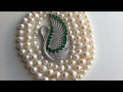 DIY tutorial:  a gradient size #freshwaterpearl necklace 82CM knots between pearls step by step