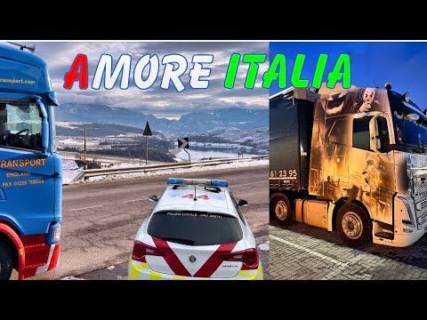 Italian police & snow closed roads - European Trucking 