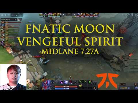 FNATIC MooN player perspective VENGEFUL SPIRIT midlane 7.27a