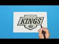 How To Draw The Los Angeles Kings Logo NHL Team Series