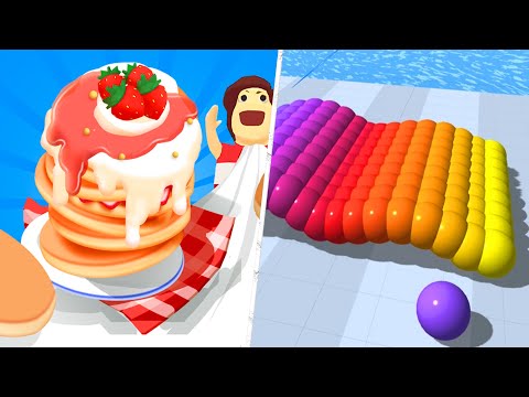 Satisfying Mobile Games 2023 - Pancake Run, Canvas Run, Giant Rush, Sandwich Runner, Pop It...