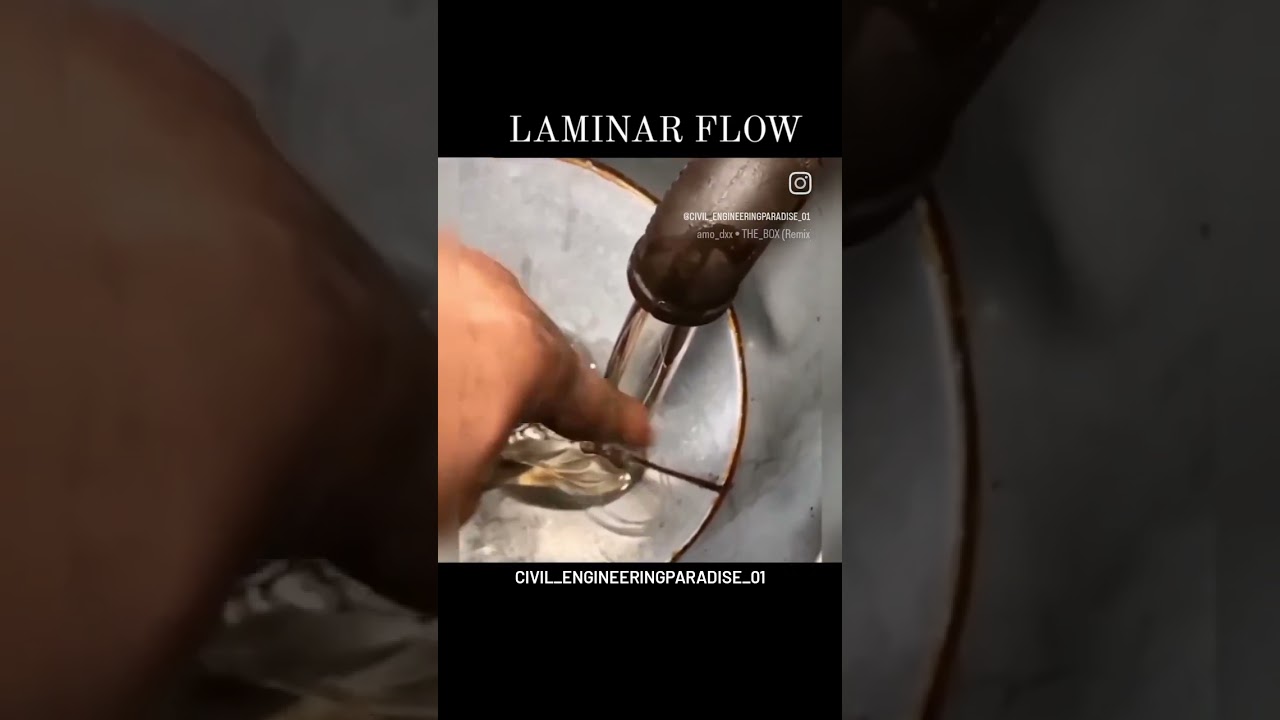 |LAMINAR FLOW| FLUID MECHANICS | #satisfying #shorts #fluidmechanics #viral #foryou