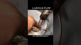 |LAMINAR FLOW| FLUID MECHANICS | #satisfying #shorts #fluidmechanics #viral #foryou