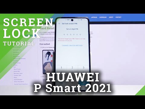 How to Turn On Screen Lock on HUAWEI P Smart 2021 – Set Screen Lock Pattern