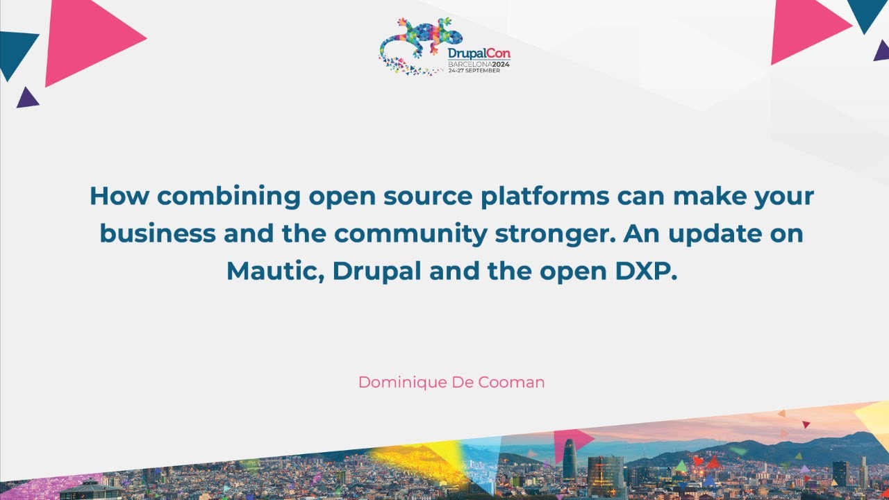 How combining open source platforms can make your business and the community stronger. An update on