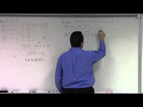 Advanced Calculus: Lecture 8 part 1: tangent and normal spaces