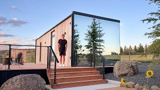 Inside the Steel Frame Prefab Home with Floor to Ceiling Windows!