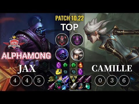 APK Alphamong Jax vs Camille Top - KR Patch 10.22