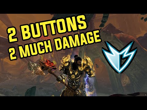2 BUTTON DRAGONHUNTER | GUILD WARS 2 | EASY BUILD GUIDE | NO ROTATION, NO PROBLEM | 35K DPS