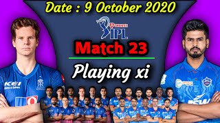 IPL 2020 - Match 23 | Delhi Capitals vs Rajasthan Royals Playing xi | DC vs RR Match Playing 11