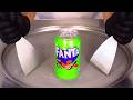 Fanta Exotic Fresh Mango Ice Cream Rolls ASMR