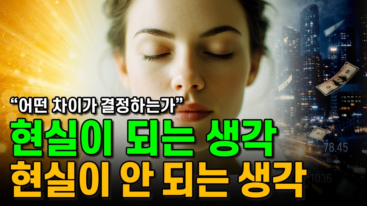 현실을 창조하는 생각, 조건과 기준은?ㅣ토머스 트로워드ㅣ도레 강연 (창조 구조 논리) : The Dore Lectures on Mental Science (1909)