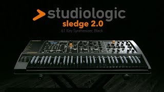 Video thumbnail for Studiologic Sledge 2.0 61 Key Synthesizer, Black | Gear4music demo by Gear4music Guitars