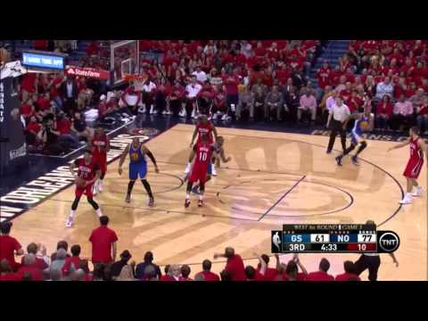 NBA, playoff 2015, Warriors vs. Pelicans, Round 1, Game 3, Move 37, Anthony Davis, block