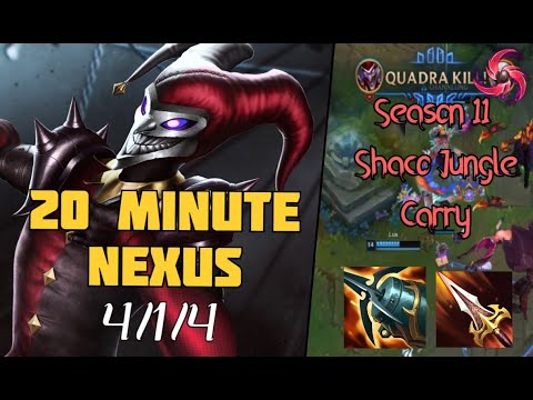 HOW TO CARRY RANKED WITHOUT A TANK Shaco Jungle 11.4 Road to Diamond