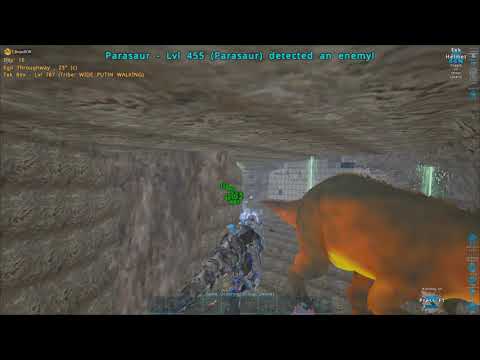 Raiding UwU's bone cave - mana OP tactics - TheArk.Fun X1000