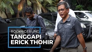 Tanggapi Erick Thohir Tunjuk Mantan Menteri Jadi Dirut BUMN, Rocky Gerung: Mungkin Itu Sogokan Baru
